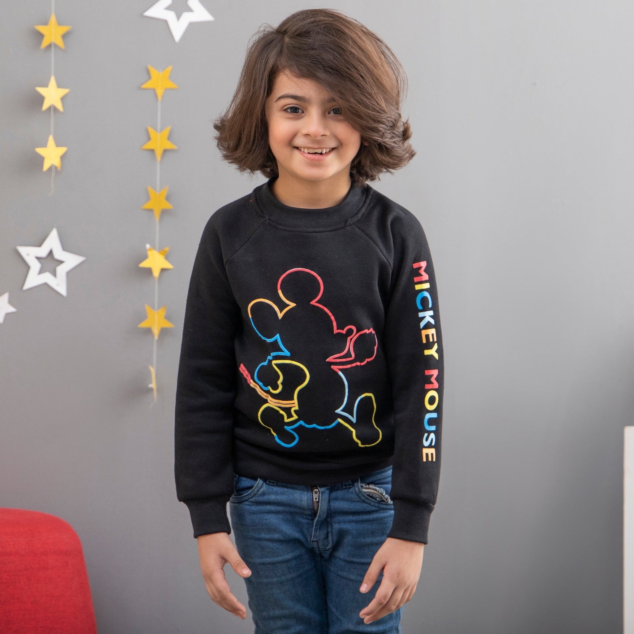 Mickey Mouse SweatShirt with Black Trouser