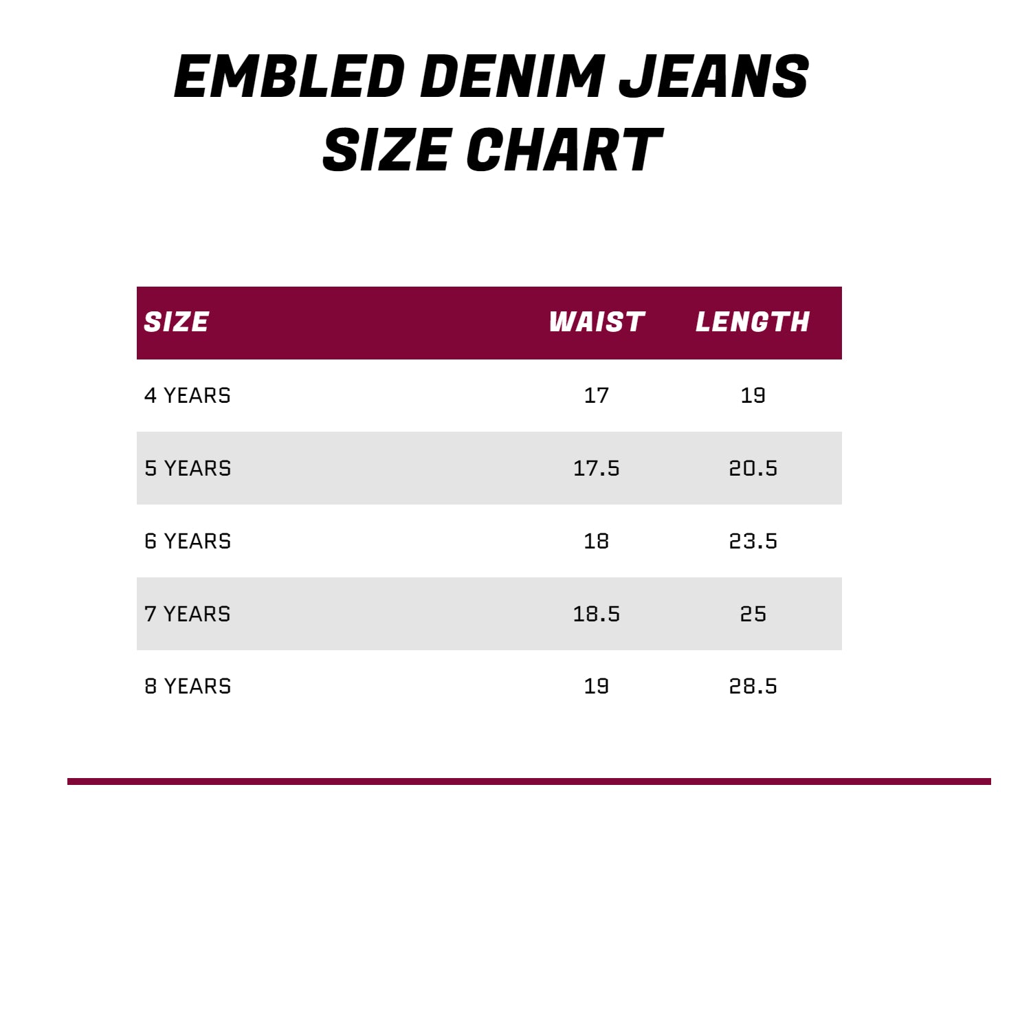 Size Conversion Chart 7famk Size Chart Conversion Chart 23 Jean