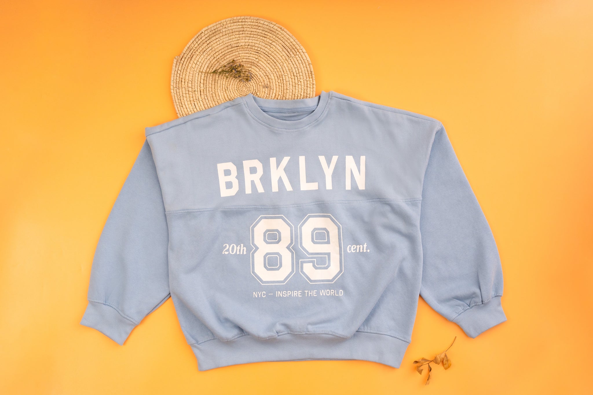 Blue Crop Sweatshirt