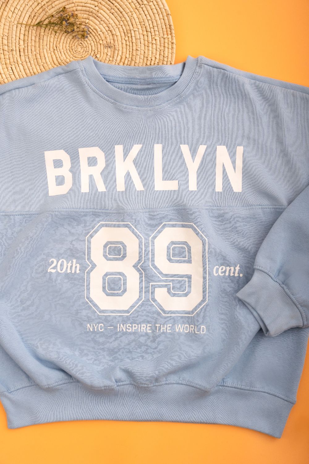 Blue Crop Sweatshirt