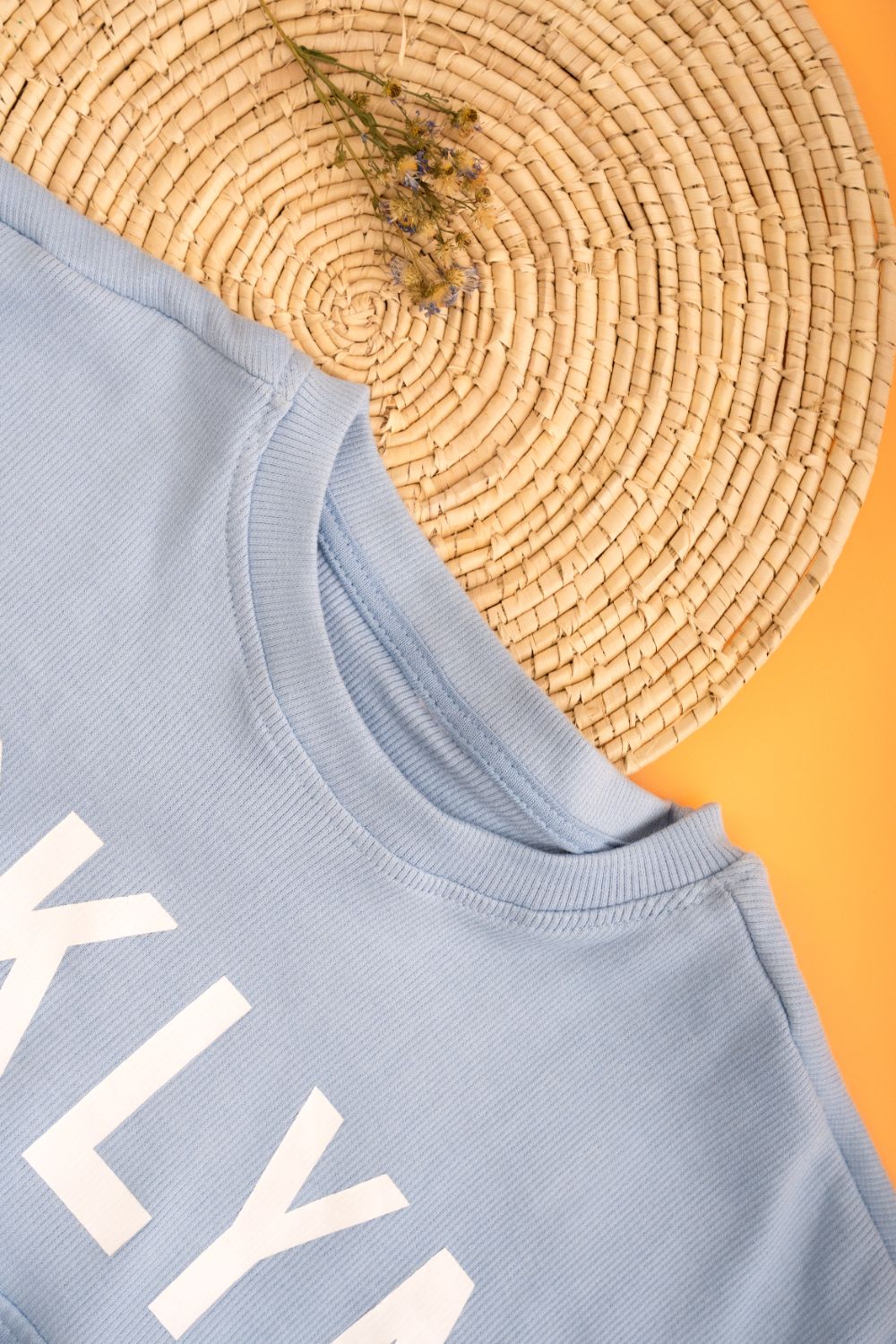 Blue Crop Sweatshirt